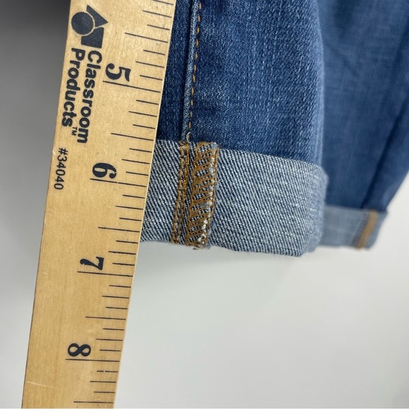 Alexander Jane The OG Tummy Control Denim Shorts cuffed Bermuda XL - Picture 7 of 9